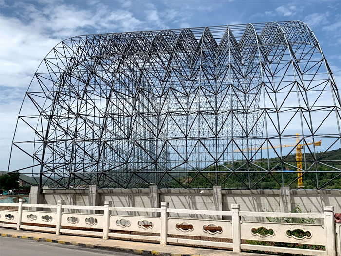 潮州山寨矿储煤棚网架